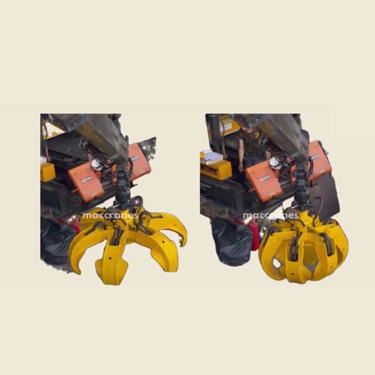 หัวคีบเศษเหล็กไฮดรอลิค